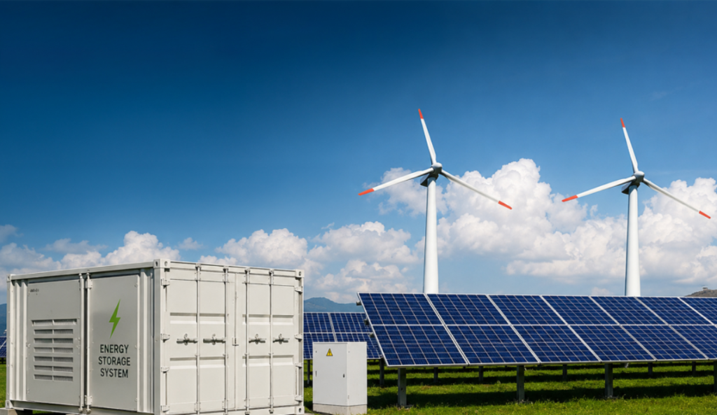 Blog 3 Hybrid Renewable Power Setups Mixing Solar Wind and Batteries for 24X7 Energy Access 1